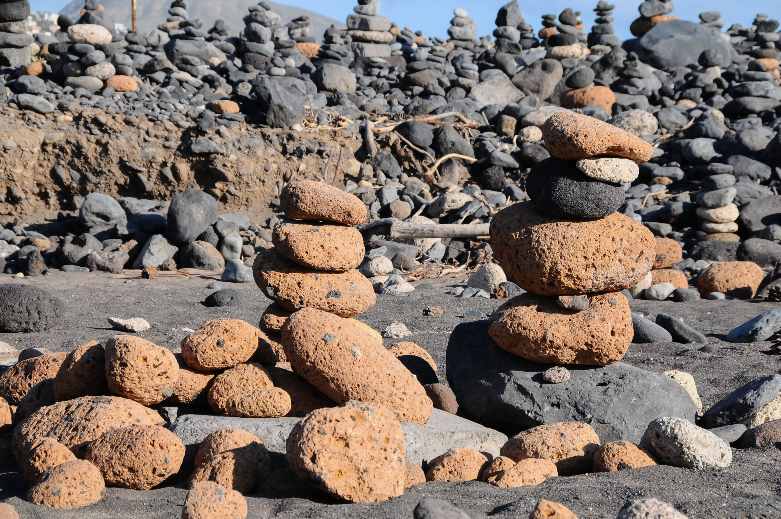 The Buddhist Traditional Stone Pyramids in Tenerife Canary Islands Spain